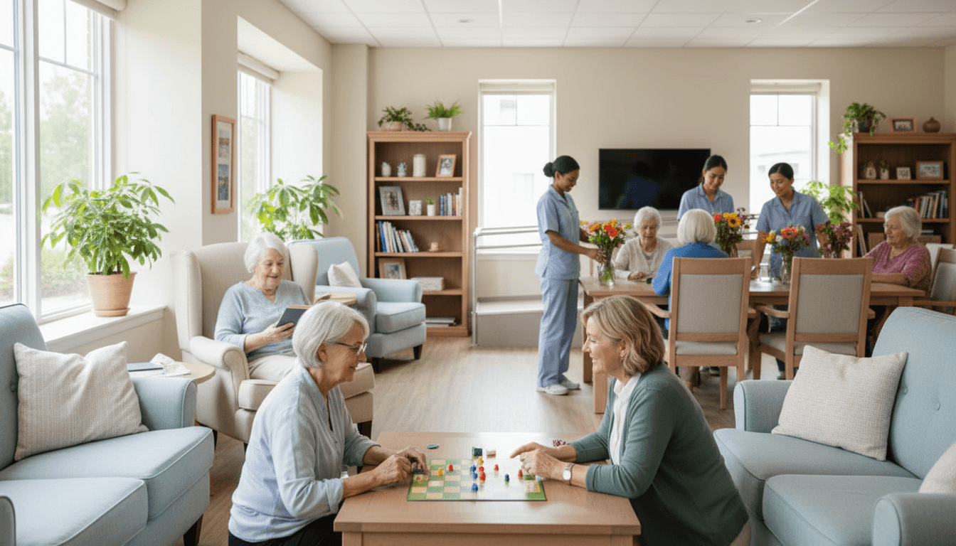 Serene outdoor space at Great Day RCFE perfect for relaxation and fresh air